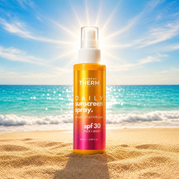 Daily Sunscreen Spray SPF 30, Protecție Solară Lejerǎ, UVA/UVB, Absorbție Rapidă, Fără Urme Albe, 200ML