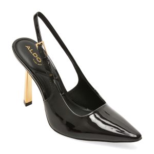 Pantofi eleganti ALDO negri, MARYSA 001, din piele ecologica lacuita