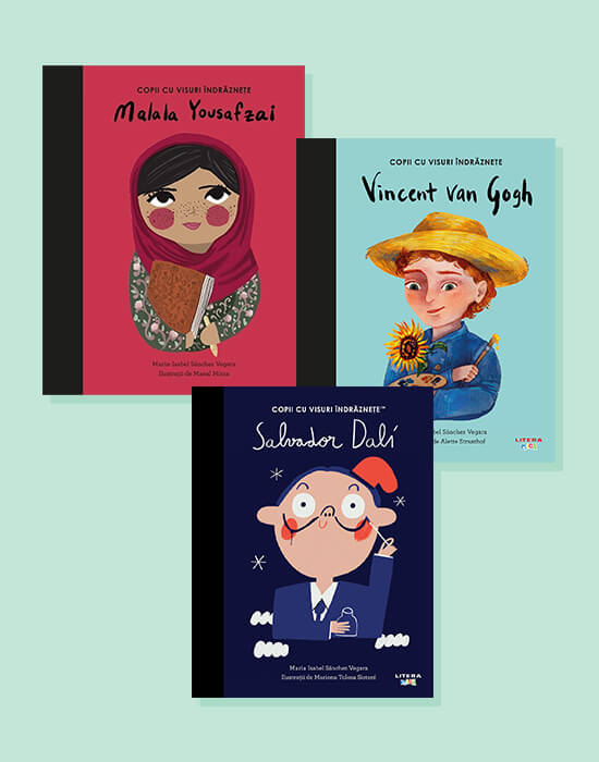 Pachet 5 Copii cu visuri indraznete (3 volume)
