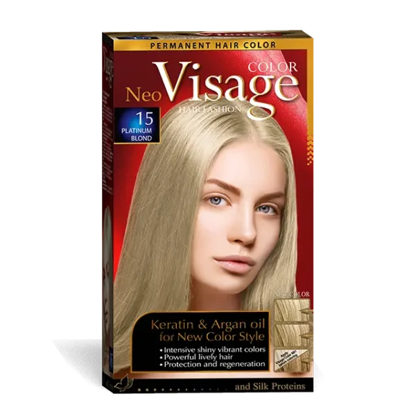 Visage Vopsea de par Neo Keratin & Argan Oil 15 Platinum Blond
