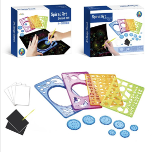 Set Creativ Spirograph Sabloane pentru Desen Mega Creative