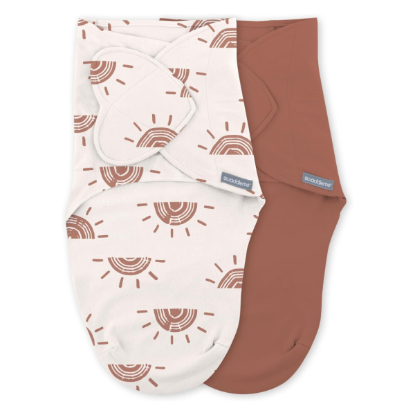 Set 2 sisteme de infasare Ingenuity Swaddle Me 0-3 luni, colectia Monogram, Rising Sun