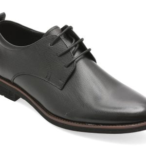 Pantofi eleganti OTTER negri, V230009, din piele naturala