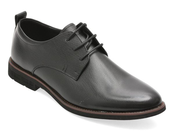 Pantofi eleganti OTTER negri, V230009, din piele naturala