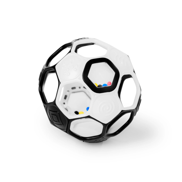 Minge zornaitoare Bright Starts Grippin' Goals Alb-Negru