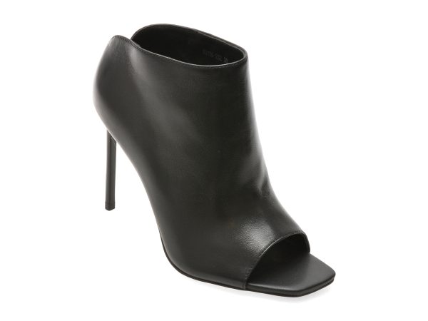 Pantofi eleganti EPICA PREMIUM negri, 20136, din piele naturala