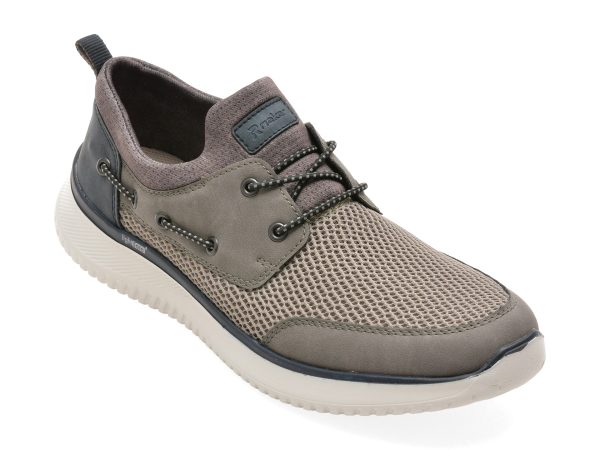 1b048b6f82dea417612c953e09f13f1006f3c7ab7c4e69660d33b419190330da.jpeg Pantofi sport RIEKER gri, B9643, din material textil