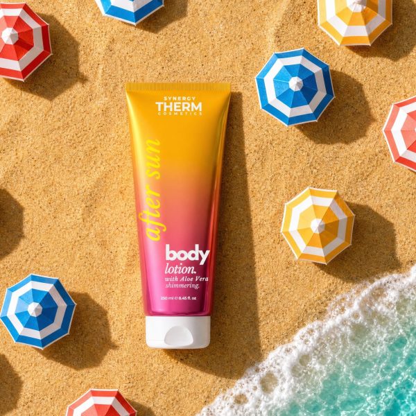 After Sun Body Lotion, Loțiune calmantă cu Aloe Vera pentru pielea expusă la soare, efect răcoritor și hidratant, 250ML