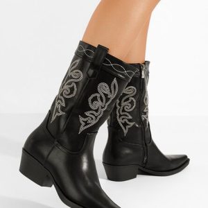 Cizme cowboy dama Zavila negre