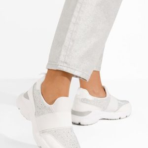 Sneakers dama Zaliana albi