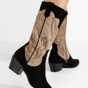 Cizme cowboy dama Kania negre