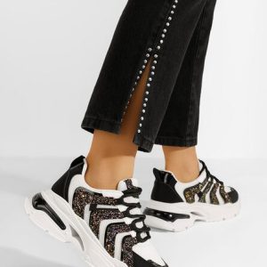 Sneakers cu platformă Aprilia negri