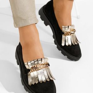 Mocasini dama eleganti Kanesha negri