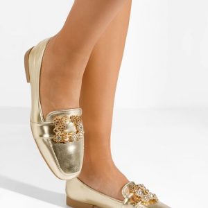 Mocasini dama eleganti Abena aurii