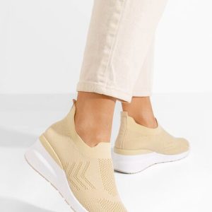 Sneakers cu platforma Boka bej