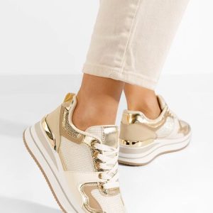 Sneakers cu platformă Daisie bej