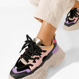 Sneakers cu platformă Adane multicolori