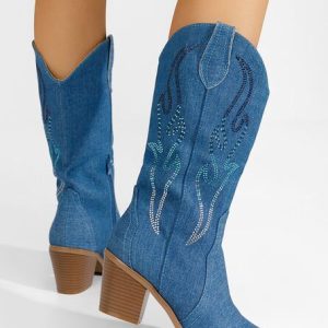 20241010-261671.jpg Cizme cowboy dama Melynda denim