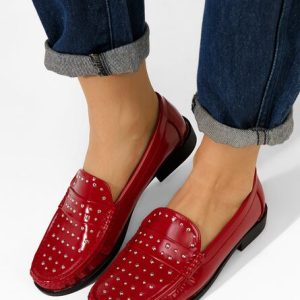 Mocasini dama Preston rosii