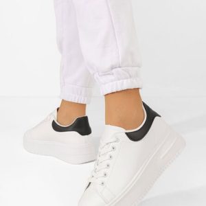 20241112-269858.jpg Sneakers cu platformă Kabani albi