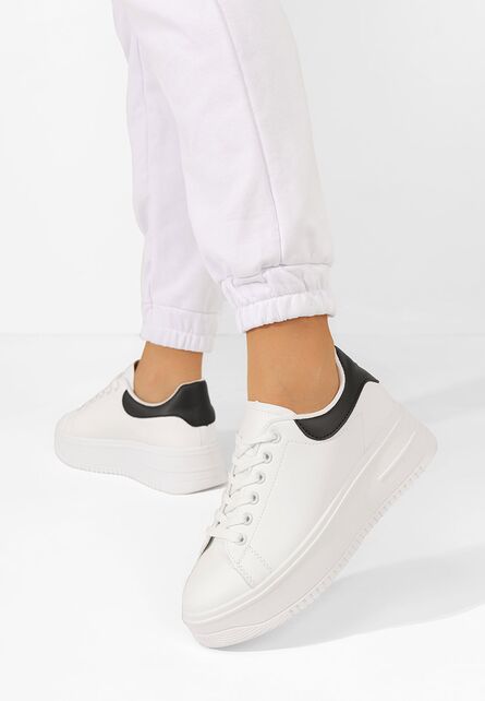 20241112-269858.jpg Sneakers cu platformă Kabani albi