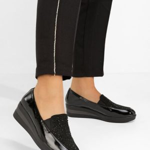 Pantofi casual cu platforma Madalyn negri