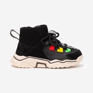 Sneakers baieti Joyan negri