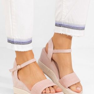 Sandale cu platforma Debbi roz
