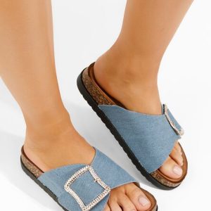 Papuci dama Jomarys denim