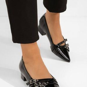Pantofi cu toc mic Otisia negri