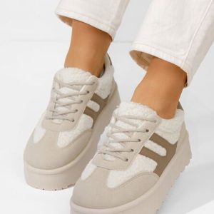 Sneakers cu platformă Luniva bej