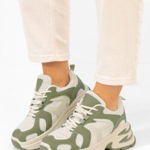 20251030-328230.jpg Sneakers cu platforma Alfredia verzi