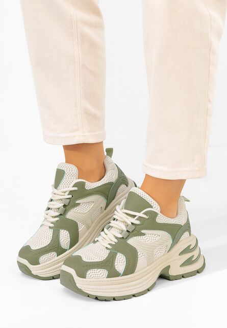 20251030-328230.jpg Sneakers cu platforma Alfredia verzi