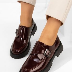 Pantofi casual damă Rafila grena