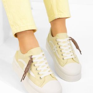 Sneakers cu platformă Altamira galbeni