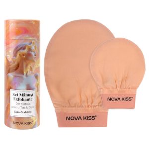 209407.jpg Set Manusi Exfoliante din Matase pentru Ten Corp, Skin Goddess NOVA KISS