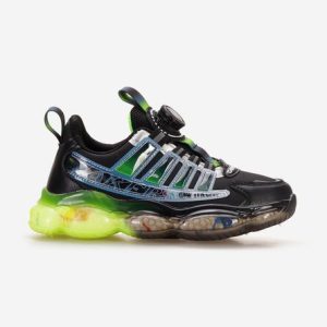 Sneakers baieti Leland negri