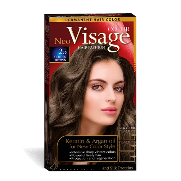 25.webp Visage Vopsea de par Neo Keratin & Argan Oil 25 Golden Brown