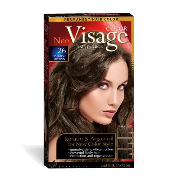 Visage Vopsea de par Neo Keratin & Argan Oil 26 Natural Brown