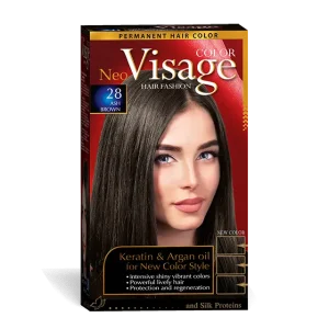 28.webp Visage Vopsea de par Neo Keratin & Argan Oil 28 Ash Brown