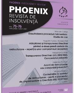Phoenix. Revista de insolventa. Nr.75-76 Ianuarie-Iunie 2021