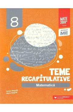 Matematica - Clasa 8 - Teme recapitulative  - Anton Negrila, Maria Negrila
