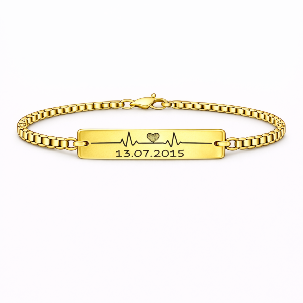 Bratara Personalizata Puls cu Aur