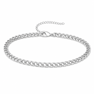 Bratara Cuban Slim Silver cu Argint