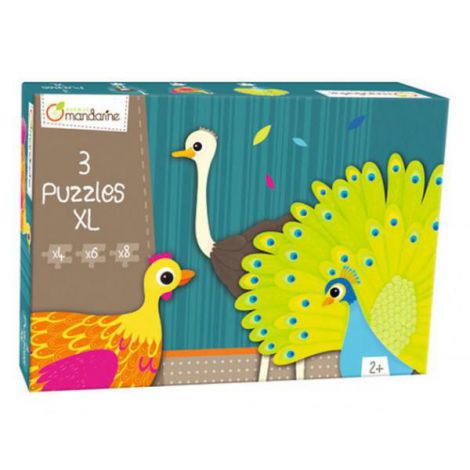Puzzle XL Avenue Mandarine - Feathered creatures, 18 piese