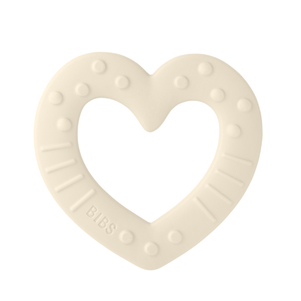 3100216.png BIBS - Jucarie de dentitie in forma de inima, Ivory