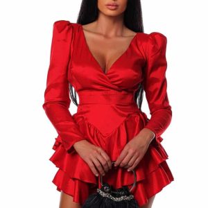 RUFFLE PART 2 DRESS