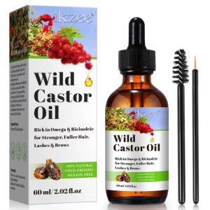 317349.jpg Ulei de Ricin Salbatic, Stimuleaza Cresterea Parului, 100% Natural, Fara Hexan, 60 ml
