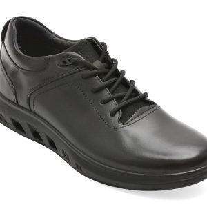 Pantofi OTTER negri, 321809, din piele naturala