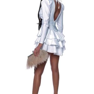 White Ruffle Dress